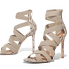 Pumps Party Sexy Shoes Prom Shoes Snake Summer Shoes Woman Pumps High Thin Heels Pointed Toe Rhinestone Gladiator