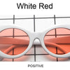Kurt Cobain Retro Oval Sunglasses Man Vintage Fashion Brand Sun Glasses Classic White Black Lentes De Sol Mujer