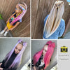 Miss Rola KANEKALON EZ Braid With Tinsel Wire DREAM OCEAN  New Color Synthetic Hair Extension Pre Stretched Twist Jumbo Braid