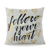 Golden Pineapple & Love  Cushion Decorative Pillows Brozing Gold Pillowcase Home Decor Sofa Throw  Pillows 45*45cm Almofada Luxo