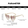 Love Heart Cat Eye Sunglasses Woman Vintage Christmas Gift Black Pink Red Heart Shape Sun Glasses For Woman Uv400