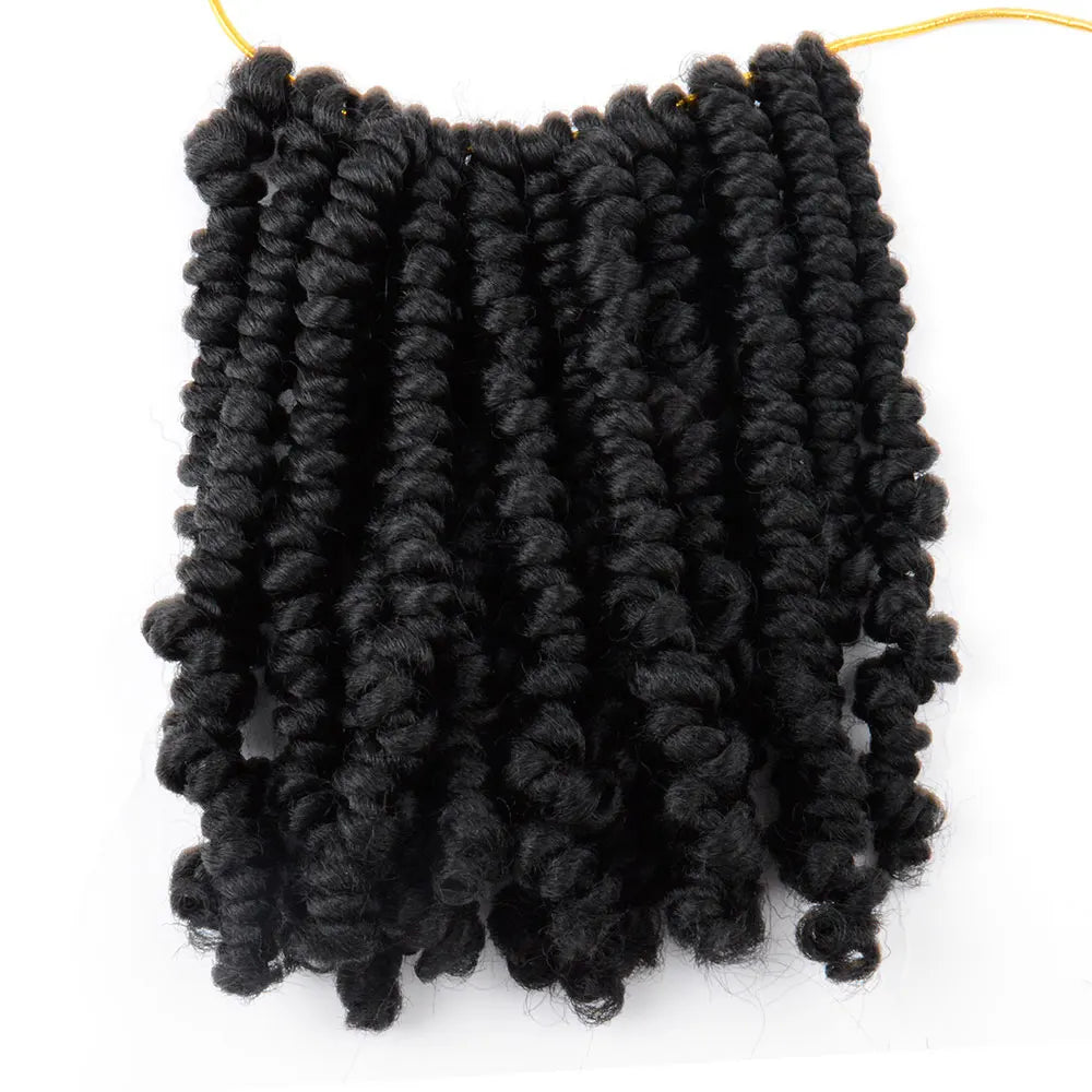 Bob Spring Twist Hair Prelooped Crochet Hair Braids 6 Inch synthetic Short passion twist hair pre twisted By Flyteng