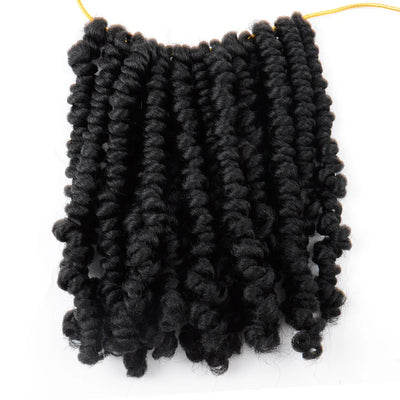 Bob Spring Twist Hair Prelooped Crochet Hair Braids 6 Inch synthetic Short passion twist hair pre twisted By Flyteng