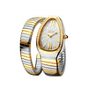 Classic Snake Shape Watch For Women Gold Silver Scaleable Bracelet Womens Watches Bling Diamonds Quartz Ladies Wristwatch