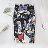Women's Pencil Skirt High Waist Slim Skirts Print New Large Size Japan Cartoon Summer Young Girl Female Falda Sexy & Club