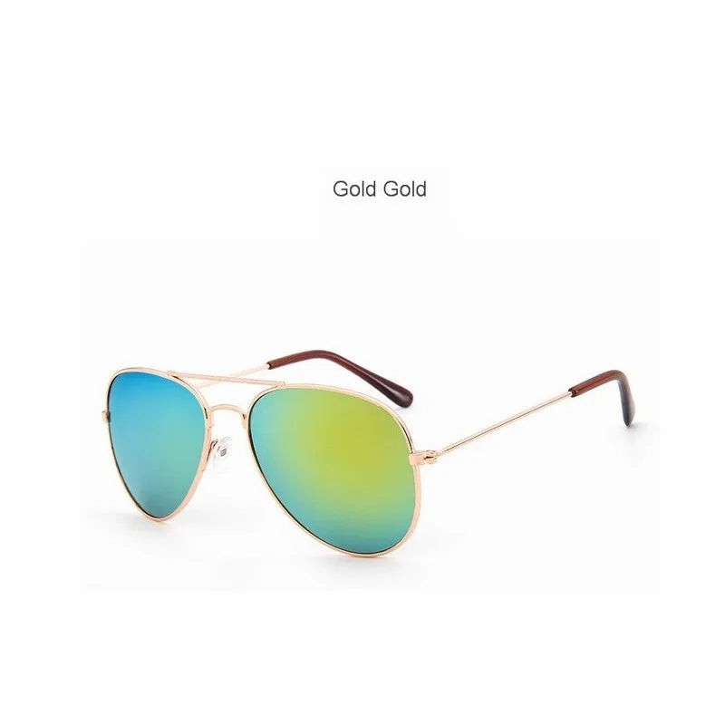 Classic Aviation sunglasses For Boy And Girl Colorful Mirror Pilot Sun Glasses Children Sunglasses Kids Sunglasses Eyewear