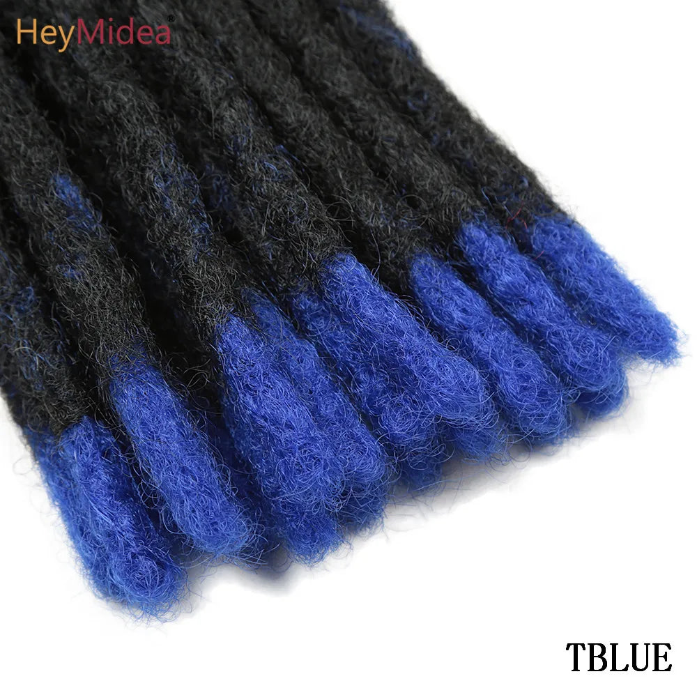 10 Inch Synthetic Dreadlocks Crochet Braids Hair  Handmade Locs Hip-Hop Style For Men And Women Ombre Braiding wig Extensions He