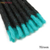 10 Inch Synthetic Dreadlocks Crochet Braids Hair  Handmade Locs Hip-Hop Style For Men And Women Ombre Braiding wig Extensions He