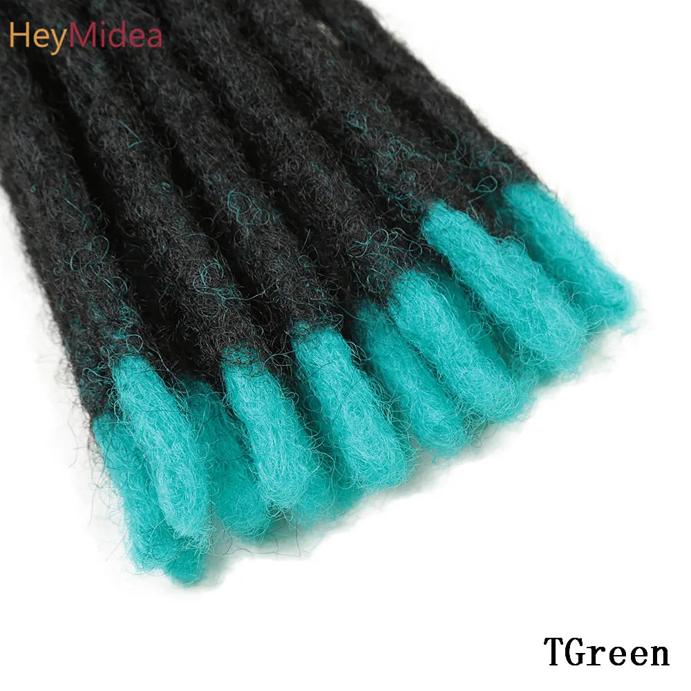 10 Inch Synthetic Dreadlocks Crochet Braids Hair  Handmade Locs Hip-Hop Style For Men And Women Ombre Braiding wig Extensions He