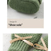 Baby Shoes + Gloves Set Knit Newborn Girls Boys Boots Mitten Fashion Butterfly-knot Toddler Infant Slip-On Bed Shoes Hand Made