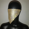2024 NEW Crystal Masquerade Face Jewelry Women Party Accessories Fashion Fishing Net Metal Rhinestone Sequined Veil Body Jewel