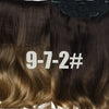 DinDong Clips In Hair Extensions 32Inch Synthetic Wavy 210G Premium Heat Resistant Hair 613# Blonde Brown 19 Colors Available
