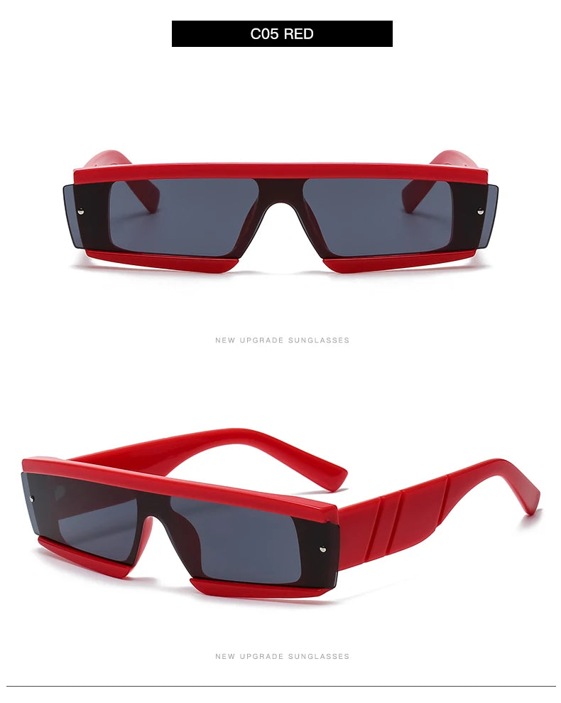 Rimless Square Sunglasses Women Punk Vintage Brand Green Black Shades Sun Glasses Men Trend Female Eyewear Designer Oculos