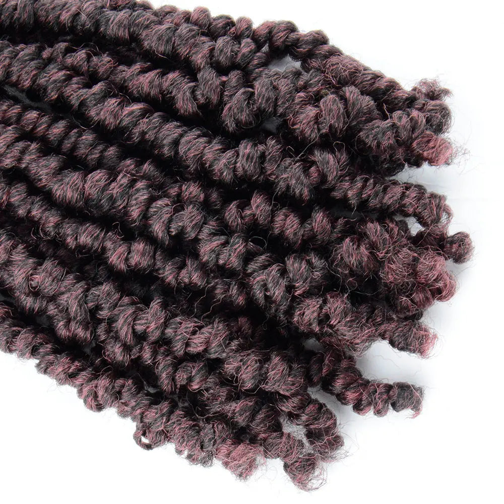 Bob Spring Twist Hair Prelooped Crochet Hair Braids 6 Inch synthetic Short passion twist hair pre twisted By Flyteng