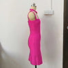 New Arrival Summer Style Sexy Cut Out Button Stretchy Elastic Bandage Dress 2022 Celebrity Designer Evening Party Dress Vestidos