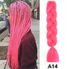 24'' 100G Synthetic Jumbo Braiding Hair Ombre Rainbow Hair Extensions Festival Jumbo Crochet Hair Weaving Box Braids Hairpieces