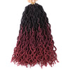 Goddess Faux Locs Crochet Hair Soft Curly Dreadlocks Hair Extensions Synthetic Braiding Hair Ombre Crochet Locs Wholesale Braids