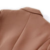 HARLEYFASHION European American 2021 Spring Autumn Slim Double Breasted Women's  Blazer OL Solid Color Quality Suit Jacket XXL