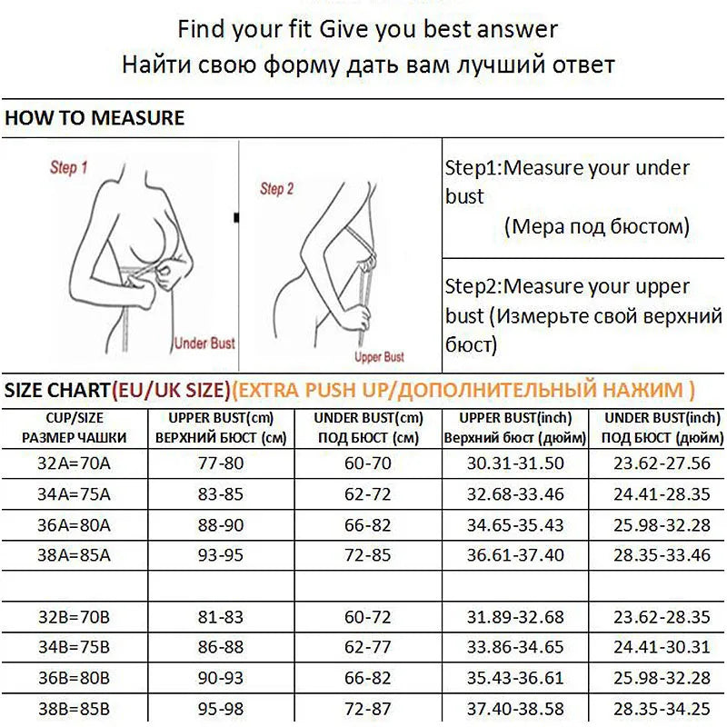 FINETOO Sexy Lace Bra Women 1/2 Cup Underwire Bras Ladies Push Up Underwear Trendy Floral Brassiere Female Comfortable Intimates