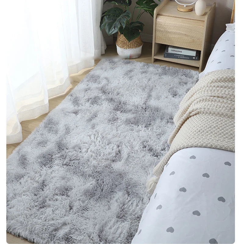 Plush carpet living room Decoration Children bedroom carpet Fluffy Mat for hallway Non-slip Hair Rugs Bedside designs room Mat