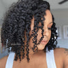 16inch 180% Density Kinky Curly Silk Base Full Lace Wig Peruvian Curly Silk Top Full Lace Human Hair Wigs For Women