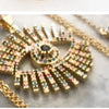 FLOLA Chunky Clear Crystal Initial Necklaces For Women Bubble Letter Necklace Custom Name Jewelry Birthday Gifts nkeb798
