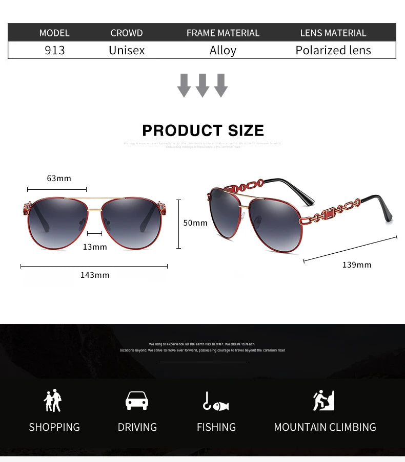 High Quality Women Pilot Polarized Sunglasses Vintage Metal Hollow Driving Sun Glasses UV400 Shades Eyewear Gafas De Sol Mujer