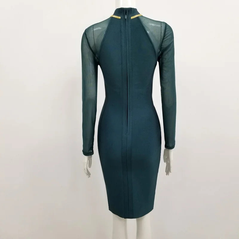 NOVANCE B2658 Dark Green Modern Fashion Woman Clothing Latest Women Clothing Girls' Party Casual Dresses Women Ladies