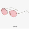 Rimless Diamond Sunglasses Square Women Men Retro Sun Glasses Brand Designer Eyewear UV400 Shades Oculos Female Gafas