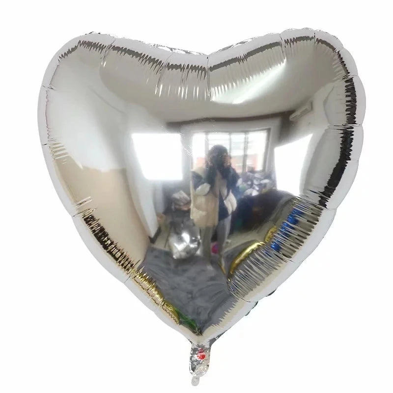 Big Heart Balloon 75cm Red Heart Shape Air Party Balloons Valentines Day Wedding Love Decorations Marriage Supplies Foil Balloon