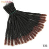 10 Inch Synthetic Dreadlocks Crochet Braids Hair  Handmade Locs Hip-Hop Style For Men And Women Ombre Braiding wig Extensions He