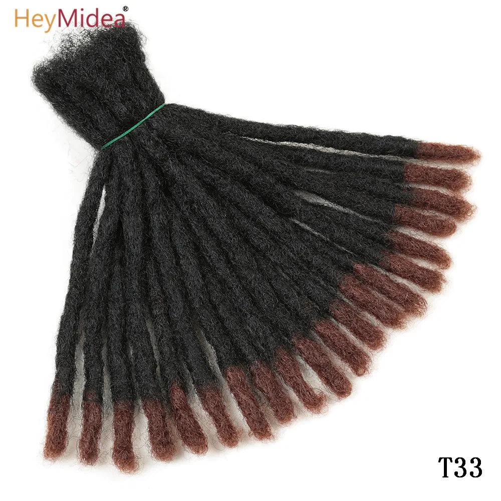 10 Inch Synthetic Dreadlocks Crochet Braids Hair  Handmade Locs Hip-Hop Style For Men And Women Ombre Braiding wig Extensions He
