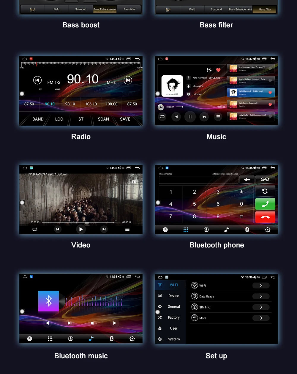 XIMA 7 9 10 inch 4G 8Core 5G WIFI Carplay Android Aauto Car Radio Multimedia Player 2 din stereo Receiver 2DIN GPS dvd Head Unit