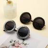 Luxury Brand Designer Round Diamond Sunglasses Women Fashion Vintage Party Travel Steampunk Sun Glasses Sexy Ladies Shades UV400