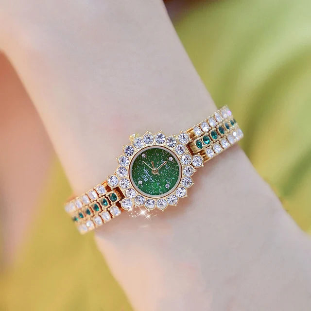 BS Women Watch Famous Luxury Brands Diamond Ladies Wrist Watches Female Small Wristwatch Rose Gold Watch Women Montre Femme 2022