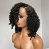 16inch 180% Density Kinky Curly Silk Base Full Lace Wig Peruvian Curly Silk Top Full Lace Human Hair Wigs For Women