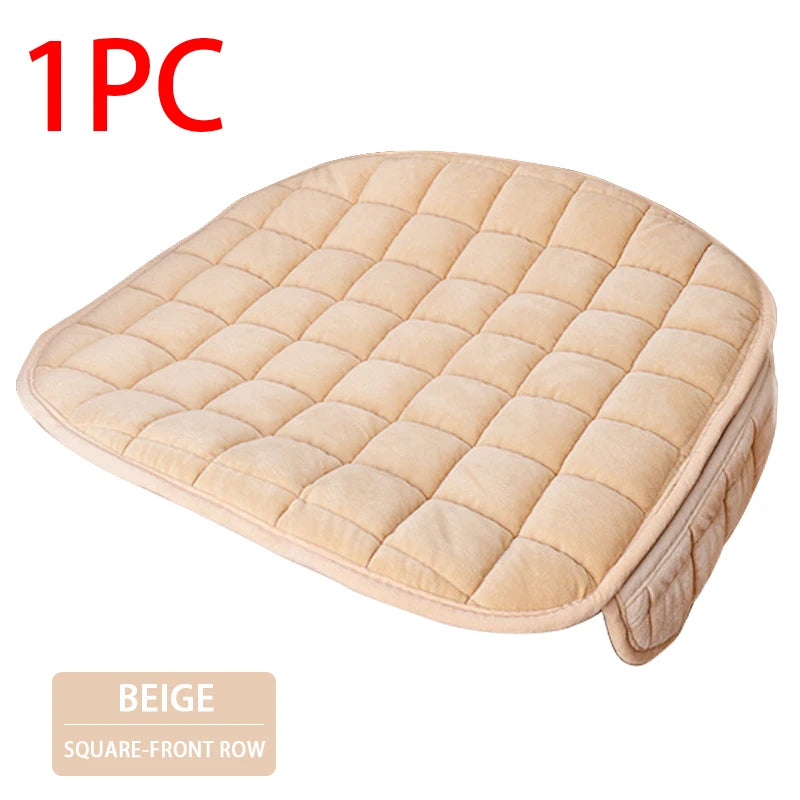 SEAMETAL Winter Plush Car Seat Cover Warm Soft Auto Seat Cushion Anti Slip Chair Protector Pad Universal for Most Car Models