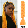 24'' 100G Synthetic Jumbo Braiding Hair Ombre Rainbow Hair Extensions Festival Jumbo Crochet Hair Weaving Box Braids Hairpieces