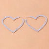 Stonefans Aesthetic Letter Earrings Designer Luxury for Women 2021 Fahsion Jewelry Rhinestone Designer Piercing Heart Earrings