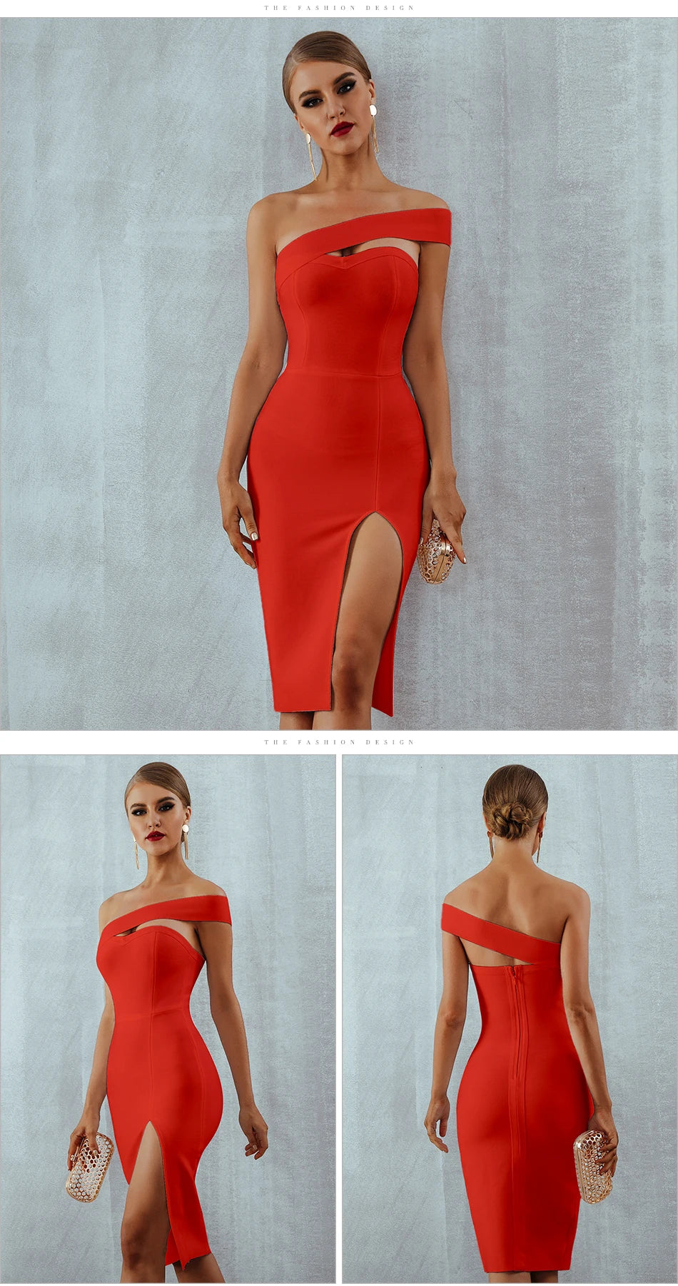 Seamyla 2023 Bandage Dress Sexy White Black Red One Shoulder Bodycon Summer Sleeveless Dress For Women New Celebrity Party Dress