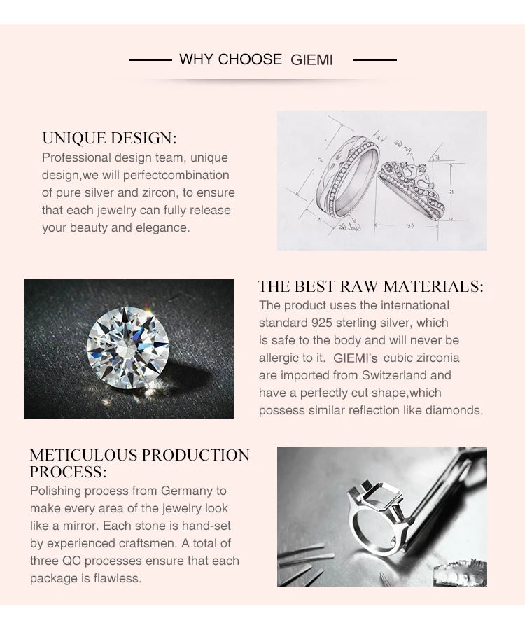 Classic Style 925 Sterling Silver Necklace And Pendants Jewelry For Women Box Chain Luxurious Big CZ Crystal Stone Accessories