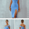 Seamyla 2023 Bandage Dress Sexy White Black Red One Shoulder Bodycon Summer Sleeveless Dress For Women New Celebrity Party Dress