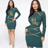 NOVANCE B2658 Dark Green Modern Fashion Woman Clothing Latest Women Clothing Girls' Party Casual Dresses Women Ladies
