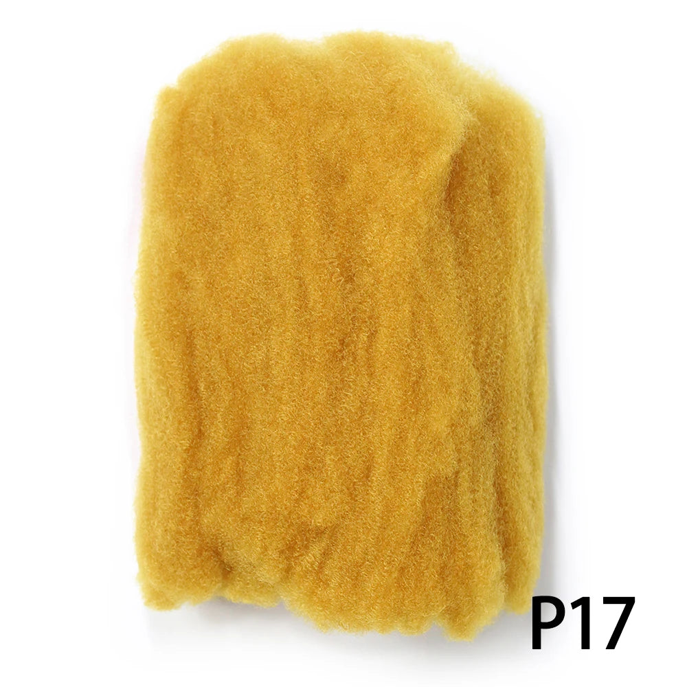 For Junky Curl Afro kinky Curly Synthetic Braiding Hair Extensions For DIY Good Omens 50g/pcs For Dreadlocks Twist Braids Hair