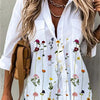 Temperament Women Shirt Loose Long Sleeve Shirt Women Casual Printed Women Top