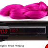 24'' 100G Synthetic Jumbo Braiding Hair Ombre Rainbow Hair Extensions Festival Jumbo Crochet Hair Weaving Box Braids Hairpieces