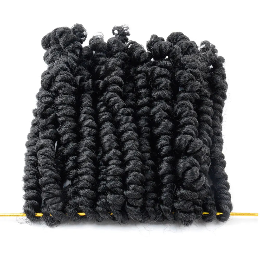 Bob Spring Twist Hair Prelooped Crochet Hair Braids 6 Inch synthetic Short passion twist hair pre twisted By Flyteng