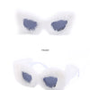 Cat Eye Sunglasses Women Punk Soft Fur Velvet Ladies Sun Glasses 2024 Luxury Brand Trendy Shades Eyewear Oculos De Sol Feminino
