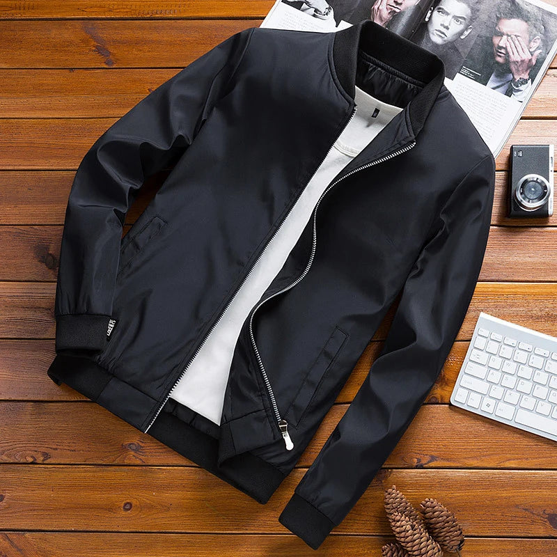 DIMUSI Men's Bomber Jackets Male Outwear Slim Fit Aviator Coats Fashion Man Streetwear Hip Hop Baseball Uniform Jackets Clothing