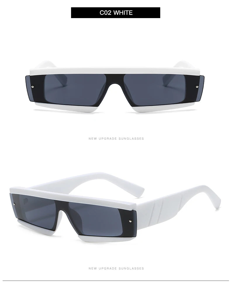 Rimless Square Sunglasses Women Punk Vintage Brand Green Black Shades Sun Glasses Men Trend Female Eyewear Designer Oculos